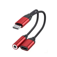 Original Type C 3.5mm Headphone Jack Adapter Usb C To 3.5 MM Aux Audio Convertor for Samsung S21 S20 Note20 Ultra Tablet S7 Plus
