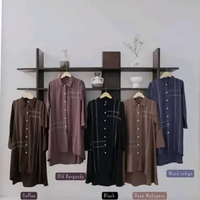 Tunik line by khizaanah Sunnah| set tunik rok | setelan tunik rok syar'i| tunik rok casual L mood in