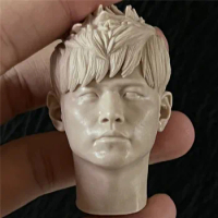 Unpainted 1/6 Scale Jay Chou Head Sculpt Model For 12 inch Action Figure Dolls Painting Exercise No.065