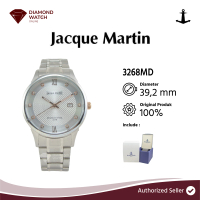 Jacque Martin 39,2 mm / 8,6mm Silver Dial Stainless Steel Strap 3268MD