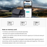 HIGH-ENDURANCE 64GB Micro SD Card 128GB USH-3 TF Card for 70mai 4K Dash Cam A810 70mai A800S Lexar or EAGET Card sent randomly