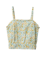เสื้อเบลาส์เด็กโตผู้หญิง AOP Ruched Top หลากสี