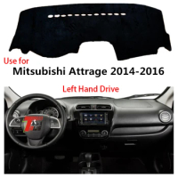 TAIJS good selling car accessories Flannel Car Dashboard cover For Mitsubishi Mitsubishi Attrage 2014-2016 Left hand drive