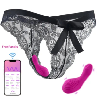 Powerful Bluetooth Vibrator Female APP Control Vibrating Wearable Clitoris Stimulator Adult Goods Sex Toy for Women 's Panties