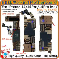 Tested Authentic Motherboard for iPhone 14 Pro Max 14 Plus mainboard with Face ID SIM Version Unlock