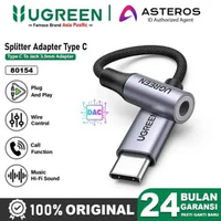 UGREEN Converter Splitter iPhone 15 16 17 Type C to 3.5mm Jack Audio Adapter 80154 Single