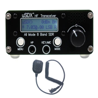 USDX+ SDR Transceiver All Mode HF Ham Radio 8 Band 80M/60M/40M/30M/20M/17M/15M/10M QRP USB LSB CW AM FM Transceiver