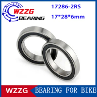 WZZG 2PCS 17286-2RS Bearing MAX MR17286-2RS 17286 17286VRS Full Complement Ball Bearing Bicycle Suspension Frame 17x28x6mm