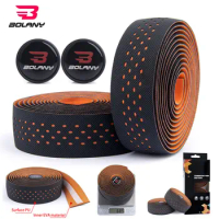 BOLANY Ultralight Handlebar Tape Road Bike Punch Wrap Shockproof Anti-slip With Adhesive Back Bar Plugs Stra Bicycle Parts
