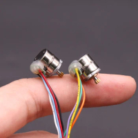 1 Pair 8mm Stepper Motor Micro 2-Phase 4-Wire Stepping Motor With 9 Teeth Gear and Connecting Line Wire,Shaft Diameter 1.5mm