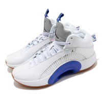 【NIKE 耐吉】籃球鞋 Air Jordan XXXV SH 男鞋 明星款 避震 包覆 AJ35 運動 白 藍(DH3128-100)