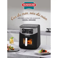 ￼NỒI CHIÊN KHÔNG DẦU 10.5L SUNHOUSE SHD4038 Hàng chính hãng bảo hành 12 tháng