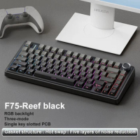 AULA F75 wireless Mechanical Keyboard Reaper Axis Gamer keyboard Customized Hot-Swap 75%Layout OEM P