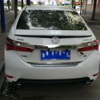 For Toyota Corolla Altis 2014-2018 Spoiler ABS Plastic Rear Trunk Wing Car Body Kit Accessories