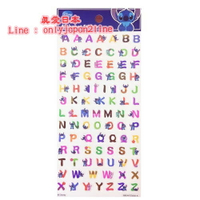 真愛日本 16093000047	字母貼紙-史迪奇   迪士尼 星際寶貝 史迪奇  文具 正品 限量