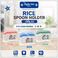 Tempat Sendok Nasi Higienis - Rice Spoon Holder FREE SENDOK PINK PASTEL