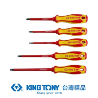【KING TONY 金統立】專業級工具 5件式 耐電壓起子組(KT30605MR)