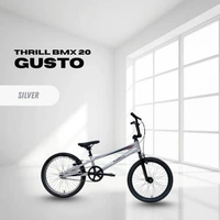 Sepeda BMX 20" Thrill Gusto Pro XL Terbaru - Sepeda BMX 20" Thrill Gusto Pro (Gusto VB AL) silver