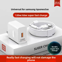 Đầu Sạc Siêu Nhanh, Tương Thích Với Samsung IQOO NEO5SE, Cáp Sạc Lung Linh 120W, Chính Hãng Thông Dụ