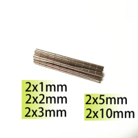 20-500pcs 2X1mm 2x2mm 2x3mm 2x5mm 2x10m N35 Round Mini Neodymium Magnets for Door Search Magnetic Fridge DIY Crafts