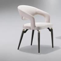 Restaurant Mobiles White Vanity Arm Chair Designer Accent Desk Chair Floor Dining Kitchen Muebles De Cocina Nordic Furniture
