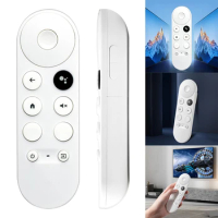 G9N9N Remote Control Bluetooth-Compatible Voice Smart TV Remote Set-Top Box Remote Control for Google TV Chromecast 4K Snow