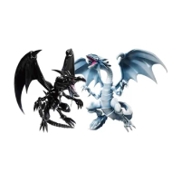 Genuine Bandai S.H.Monsterarts Shm Yu-Gi-Oh Red Eyes Black And Blue-Eyes White Dragon Action Figures