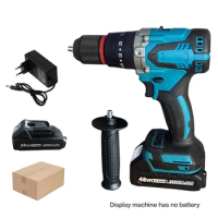 18V 13mm brushless percussion drill impact hand drill screwdriver The drill body is suitable for Makita 18V lithium batteries