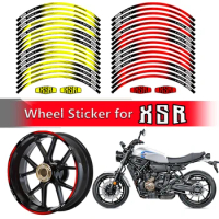 17inch Motorcycle Wheel Sticker Reflective Rim Decal Hub Stripe Tape Decal for Yamaha XSR 125 155 700 XSR900 XSR700
