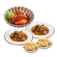 【溫國智的美食天地】常溫加菜組買3送2(豬腳排骨乾麵常溫調理包)