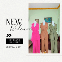 set blazer wanita || blazer impir wanita terbaru || blazer set premium Celana Formal