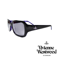 【Vivienne Westwood】時尚經典土星款太陽眼鏡(黑/紫 VW636_03)