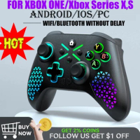 RGB Light Wireless Controller For XBOX ONE /XBOX SERIES S,X Android/IOS/ PC with Programmable Keys Smartphone gamepad