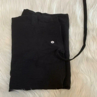 Kerudung Bergo Rayon Crinkle Airflow Kerudung instan maryam - Hitam