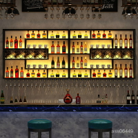 免運！酒吧 吧檯 酒櫃 靠墻 創意 工業風 酒架子 展示 葡萄酒 紅酒 鐵藝 酒架壁掛式
