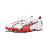 Sepatu Bola ULTRA MATCH FG/AG PUMA White-PUMA Black- 107347 01 3.5