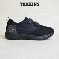 TOMKINS Tarot - Hitam Sepatu Sekolah Perekat Anak TK SD 35