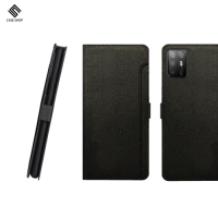 CASE SHOP HTC Desire 20+ 專用前插卡側立式皮套-黑