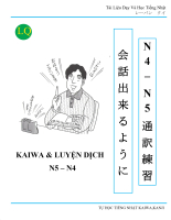 SÁCH KAIWA LUYÊN DỊCH N5 - N4