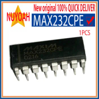 100% new original MAX232CPE inline DIP16 +5V-Powered, Multichannel RS-232 Drivers/Receivers Line Transceiver, 2 Func, 2 Driver