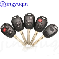 jingyuqin 2/3/4 Buttons Remote Key Shell Case With TOY43 Blade For Toyota CAMRY 2012-2015 Corolla 2014 2015 Replacement