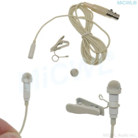 High Quality Beige ME2 Lavalier Microphone For Shure UR24D SLXD PGXD ULXD BeltPack TA4F Mini Tie Cli