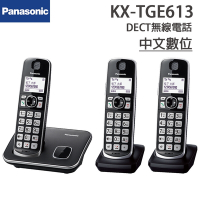 Panasonic國際 DECT中文數位無線電話 KX-TGE613TWB