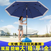 悠紀太陽傘遮陽傘大雨傘號戶外商用擺攤圓傘大型傘摺疊廣告傘定制