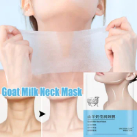 Goat Milk Neck Mask Hyaluronic Acid Moisturizing Anti-Wrinkle Anti-Aging Improve Dullness Firming Skin Care Nourish Neck Mask