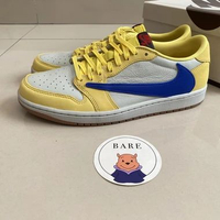 Air Jordan 1 Low OG Travis Scott Canary Yellow (100% Original) [DZ4137-700] 42