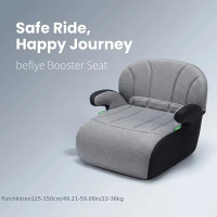 便攜式汽車增高墊 適用於125-150厘米兒童的高背汽車座椅 帶ISOFIX和成人安全帶的輕型增高座椅
