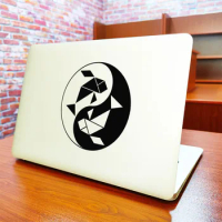 Yin Yang Fish Laptop Sticker for Macbook Pro 14" Retina Air 11 13 15 Inch Mac Cover Skin Samsung Notebook Chromebook Vinyl Decal