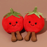 Vegetable and fruit plush toy series, tomato plush dolls, plush pendants, toys wholesale