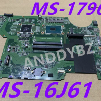 Used MS-16J61 VER 1.0 For Msi GP62 GP72 MS-16J6 MS-1796 MOTHERBOARD WITH I7-6700HQ CPU AND 940M Free Shipping